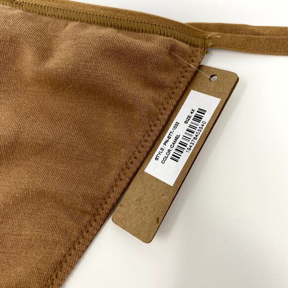 NEW Skims Camel Brown Neutral Soft Fits Everyone Classic T-string Thong 4X - Picture 2 of 5
